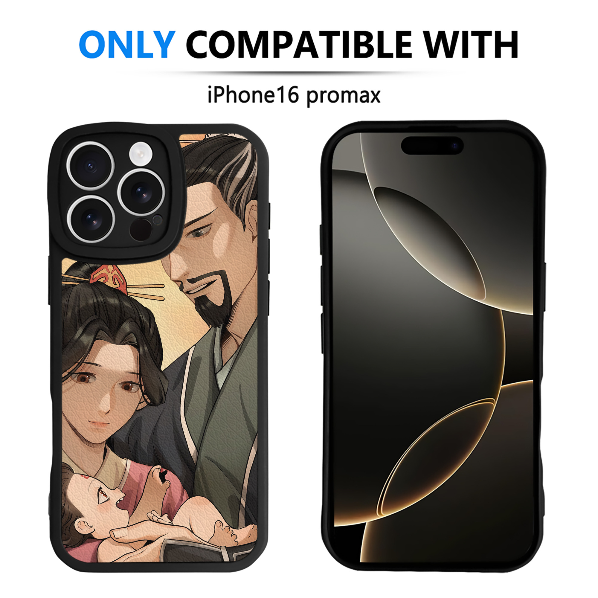 （画像用） Ne Zha 2 ナタ 魔童の大暴れ 【iPhone 16シリーズ対応】シリコンスマホケース（レザー調） 材質：シリコン